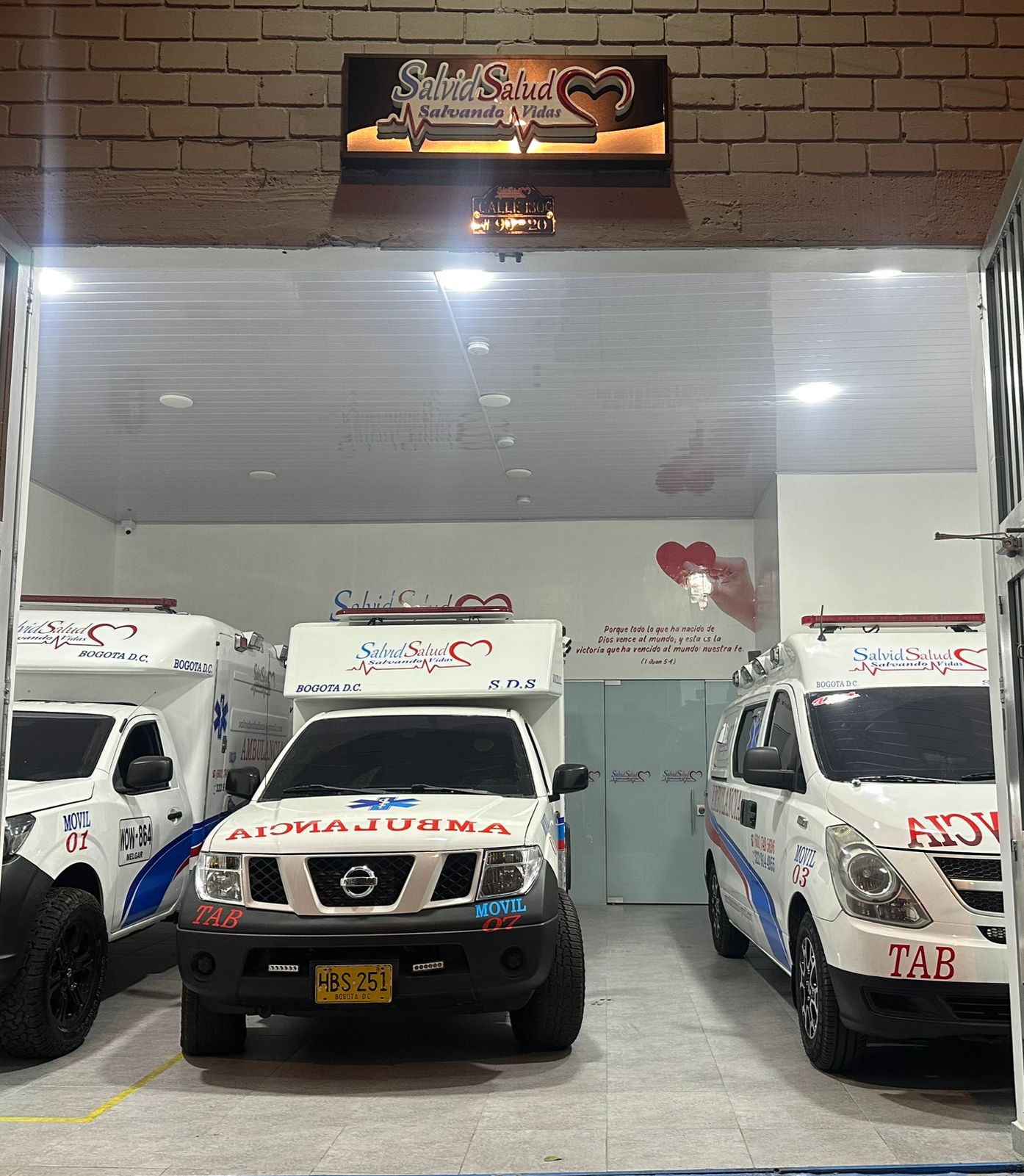 Equipo o unidad de Salvid Salud en servicio asistencial